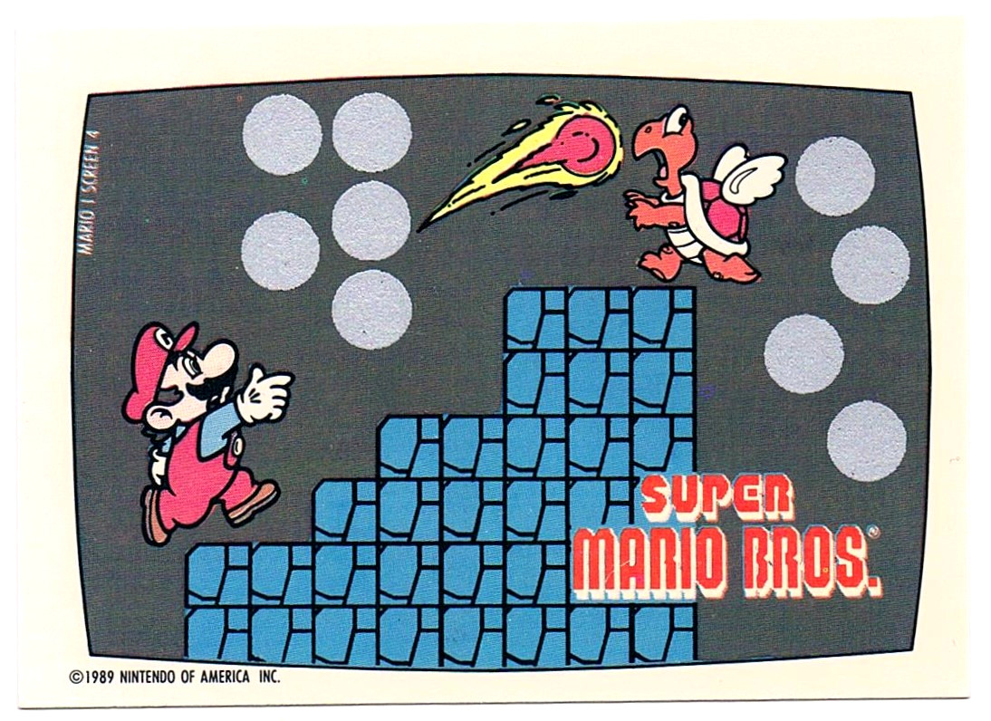 Super Mario Bros - NES Rubbelkarte - Screen 4 Topps / Nintendo 1989