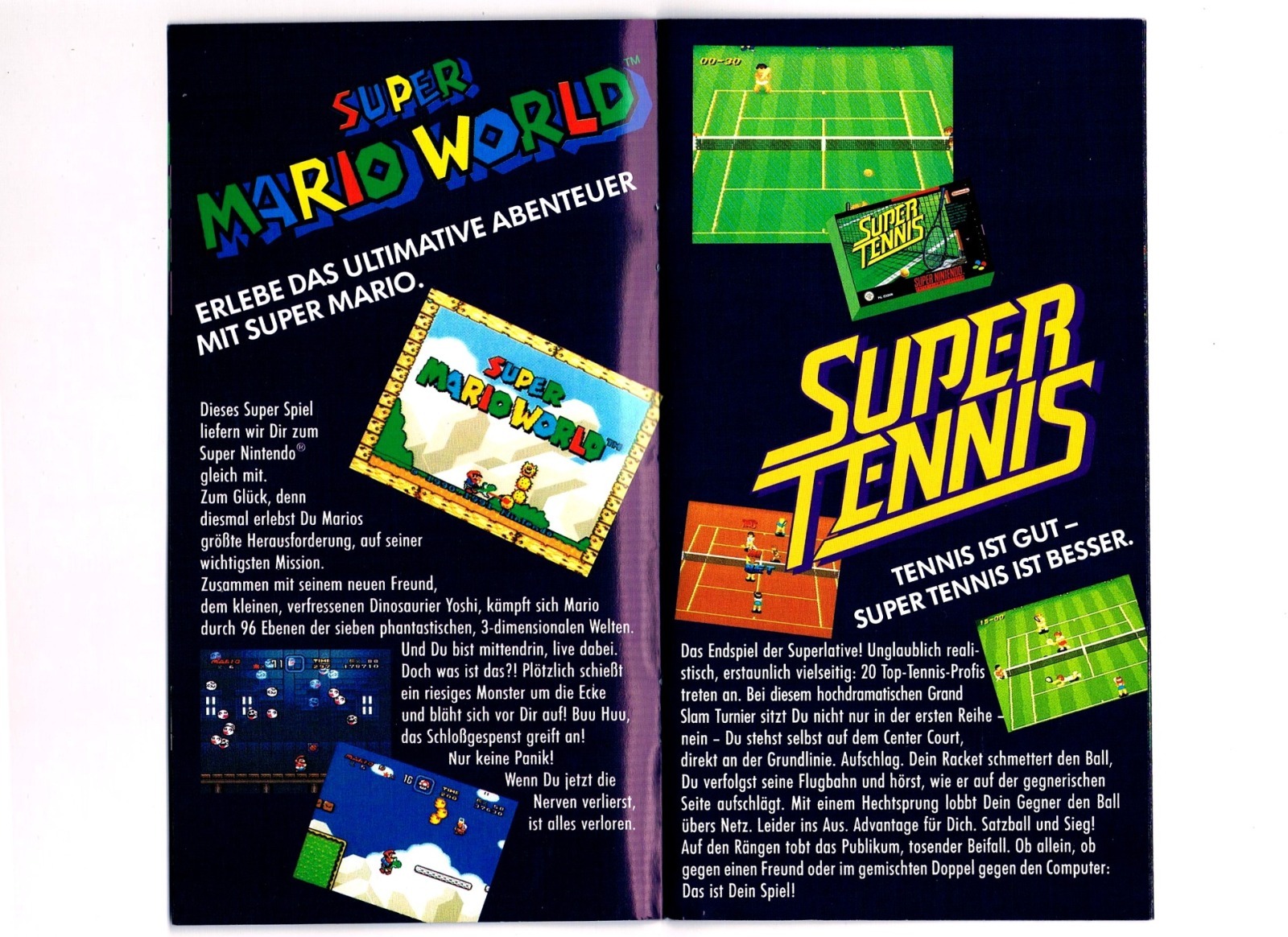 Super Nintendo Entertainment Werbeprospekt von 1992 3