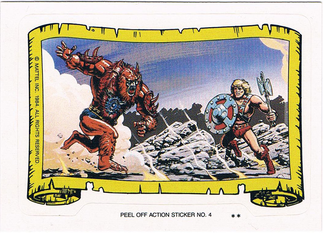 Beast Man Sticker von Topps