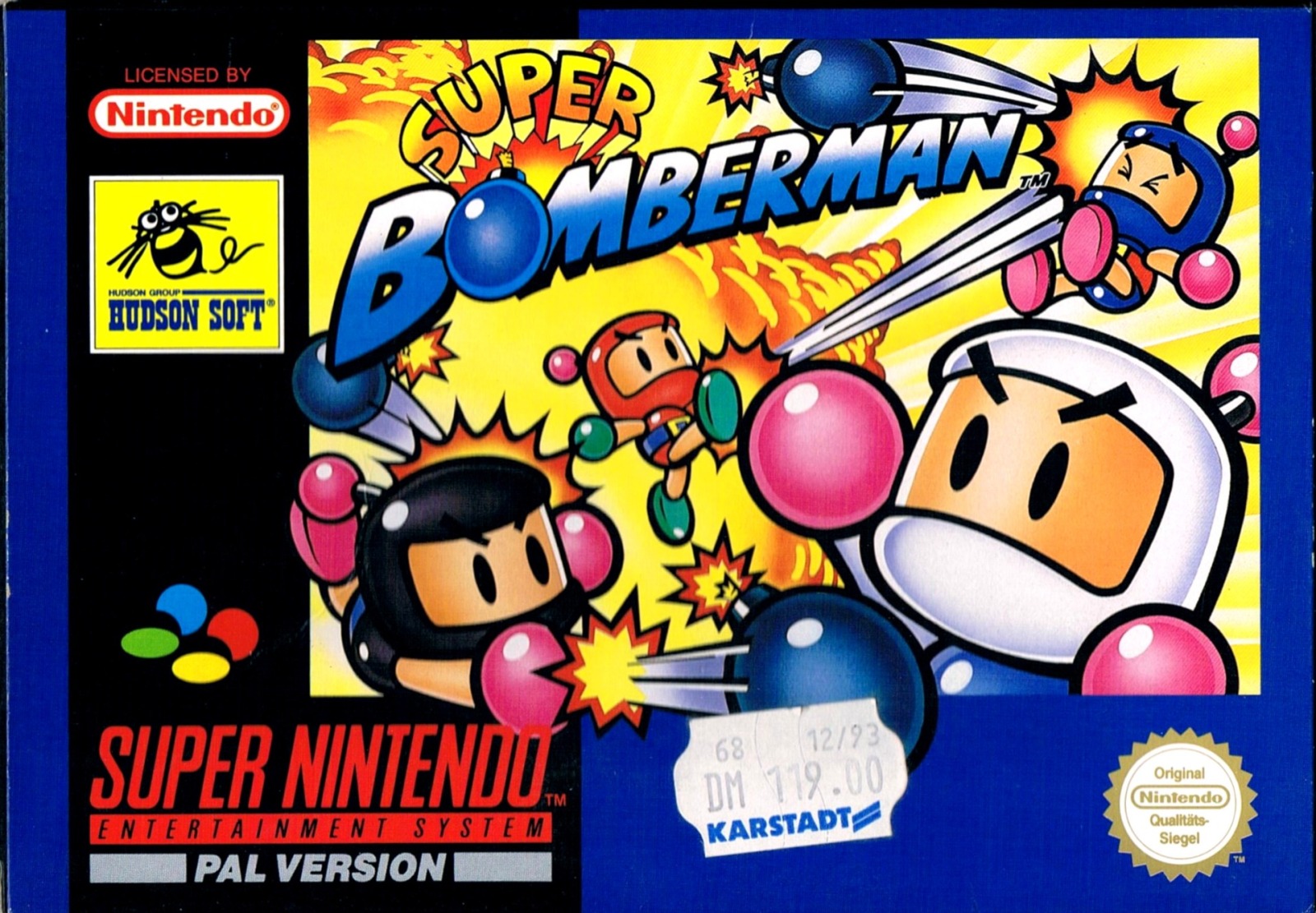 Nintendo SNES - Super Bomberman - Komplett / OVP - Pal Version