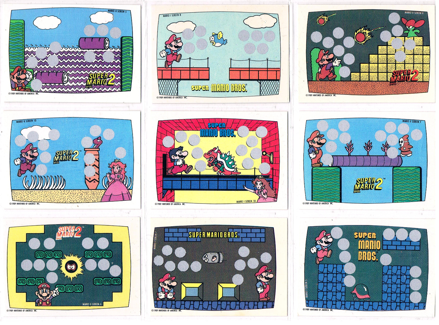 Super Mario Bros Rubbelkarten