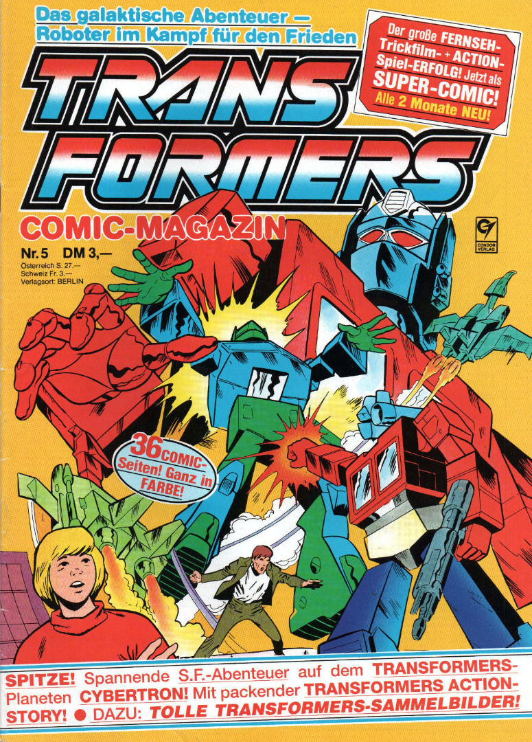Transformers Comic-Magazin Nr 5 - Generation 1 / G1 - 1989