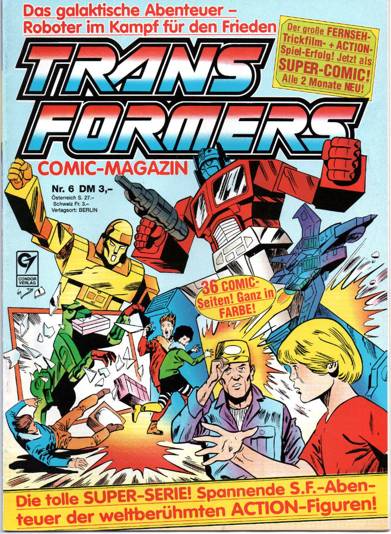 Transformers Comic-Magazin Nr 6 - Generation 1 / G1 - 1989