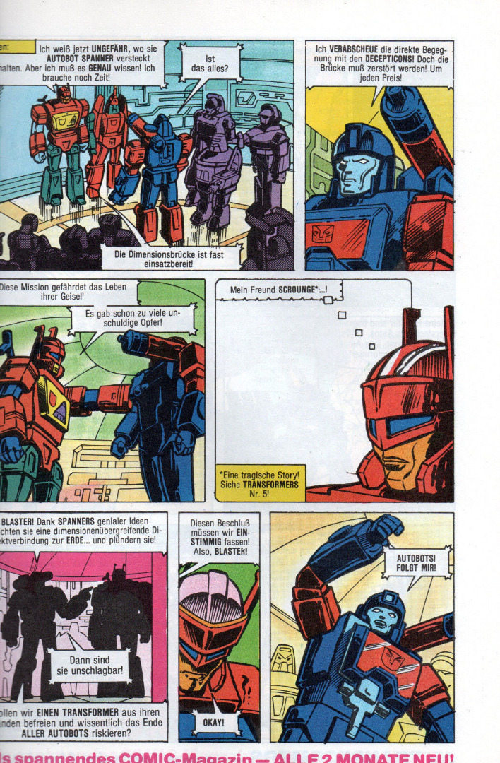 Transformers Comic-Magazin Nr 6 - Generation 1 / G1 - 1989 3