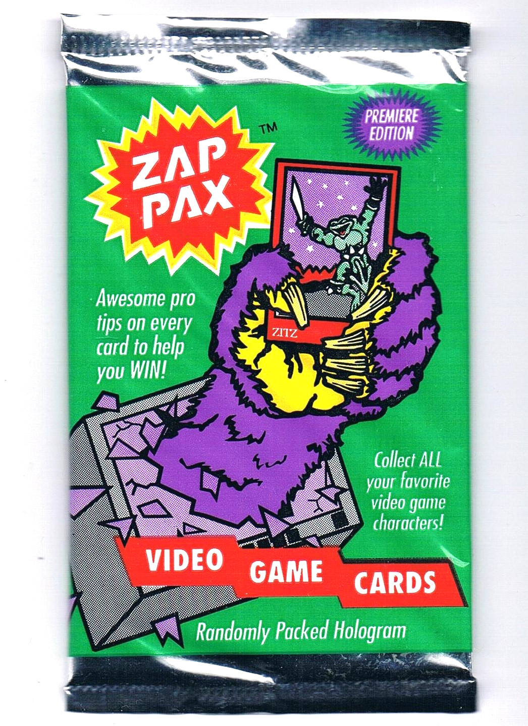 Zap Pax - Nintendo NES Trading Cards - 1992
