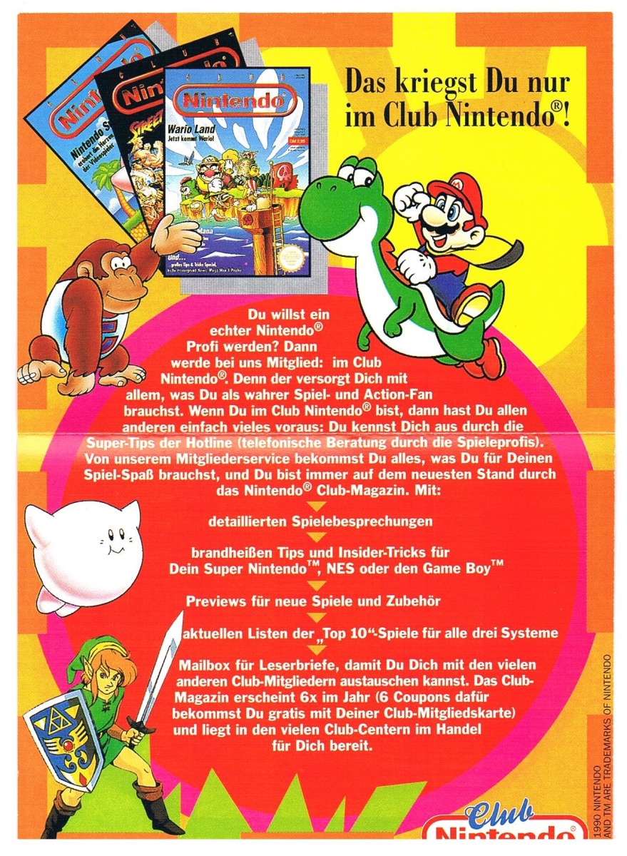 Infoseite Nintendo 80er/90er - 58 Bilder von Merchandise & Werbung - 13