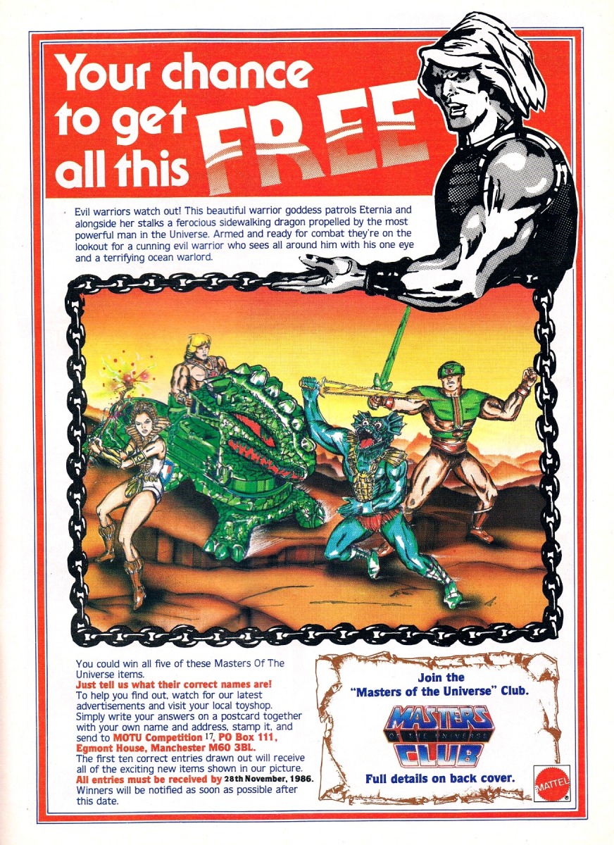 Infoseite Masters of the Universe 80er - 52 Bilder von Werbung Merchandise & mehr - 46