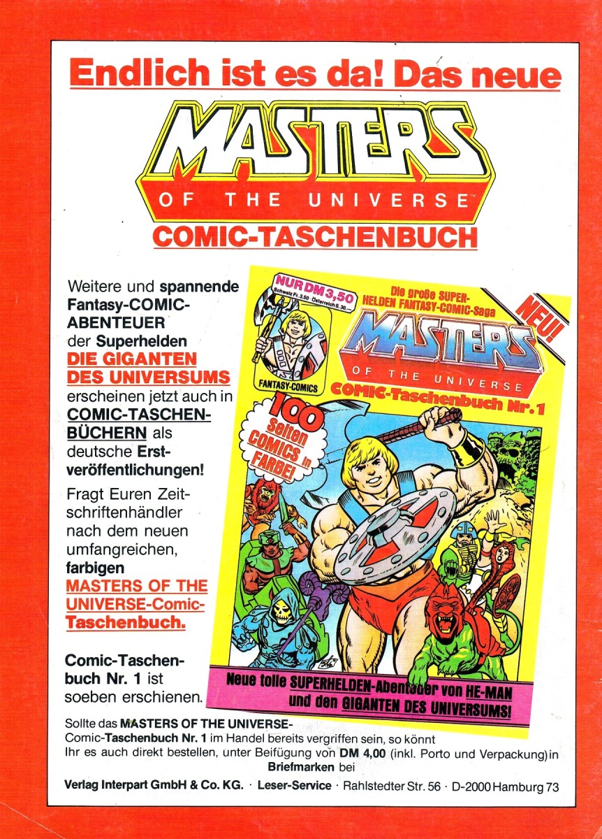 Infoseite Masters of the Universe 80er - 52 Bilder von Werbung Merchandise & mehr - 2