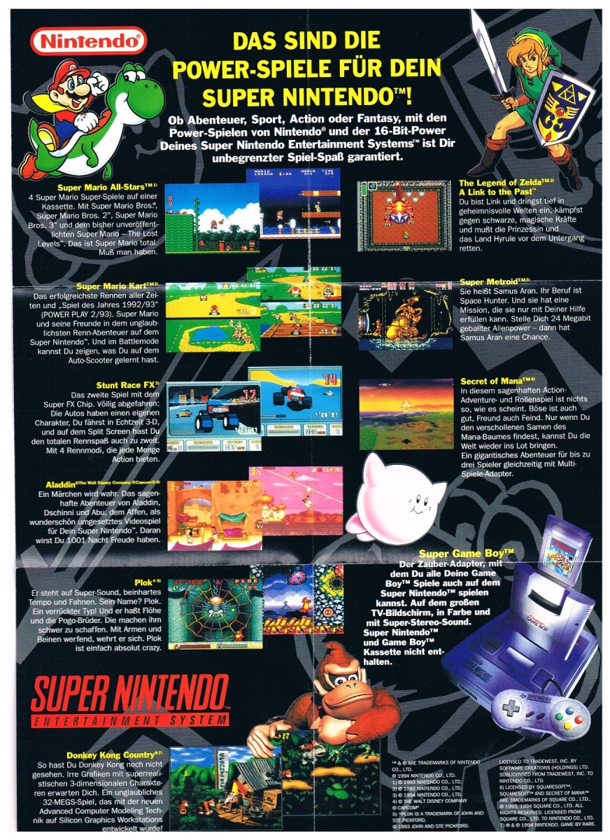 Infoseite Nintendo 80er/90er - 55 Bilder von Merchandise & Werbung - 19