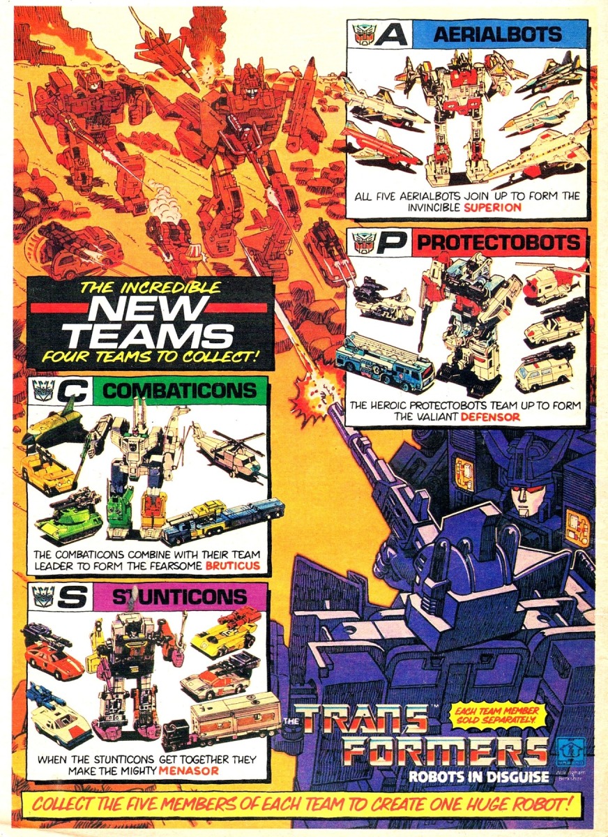 Infoseite Transformers 80er - 18 Bilder von Verpackungen & Werbung - 17