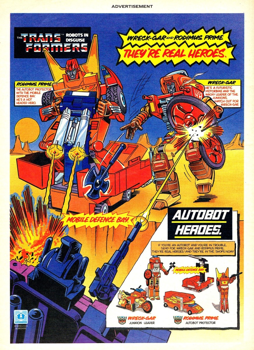 Infoseite Transformers 80er - 18 Bilder von Verpackungen & Werbung - 16