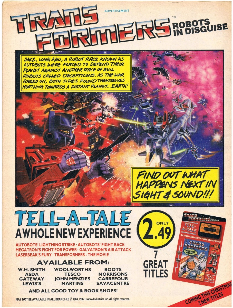 Infoseite Transformers 80er - 18 Bilder von Verpackungen & Werbung - 14