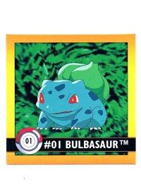 Sticker Nr. 1 Bulbasaur/Bisasam
