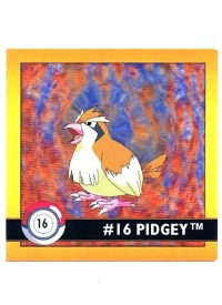 Sticker No. 16 Pidgey/Taubsi