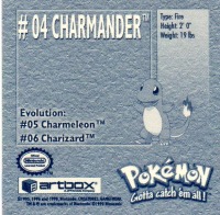 Sticker No. 4 Charmander/Glumanda 2