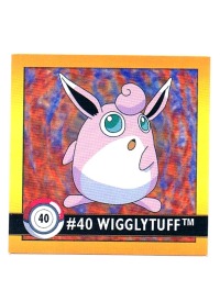 Sticker No. 40 Wigglytuff/Knuddeluff