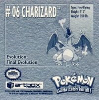 Sticker No. 6 Charizard/Glurak 2