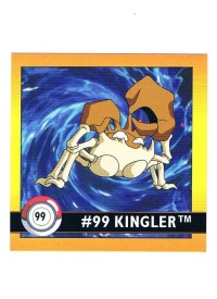 Sticker No. 99 Kingler/Kingler