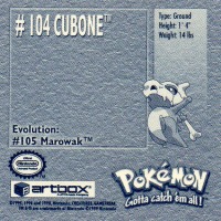 Sticker Nr. 104 Cubone/Tragosso 2