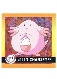 Sticker No. 113 Chansey/Chaneira