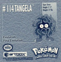 Sticker Nr. 114 Tangela/Tangela 2