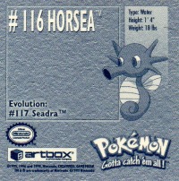 Sticker Nr. 116 Horsea/Seeper 2