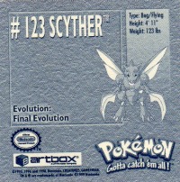 Sticker No. 123 Sichlor/Scyther 2