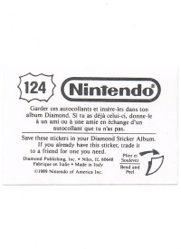 Sticker No. 124 Nintendo / Diamond 1989 2