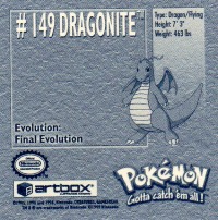 Sticker Nr. 149 Dragoran/Dragonite 2
