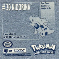 Sticker Nr. 30 Nidorina/Nidorina 2