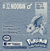 Sticker No. 32 Nidoran /Nidoran 2