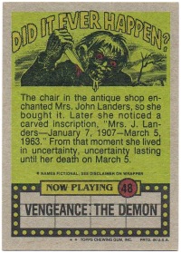 Now Play 48 - Vengeance: The Demon Topps 1988 2