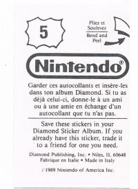 Sticker Nr. 5 Nintendo / Diamond 1989 2