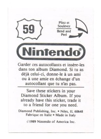 Sticker Nr. 59 Nintendo / Diamond 1989 2