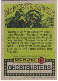 Now Play 5 - Ghostbusters Topps 1988 2