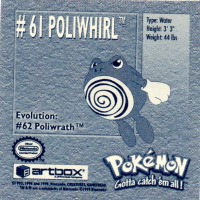 Sticker No. 61 Poliwhirl/Quaputzi 2