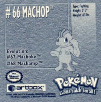 Sticker No. 66 Machop/Machollo 2