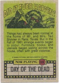 Now Play 69 - Day of the Dead Topps 1988 2
