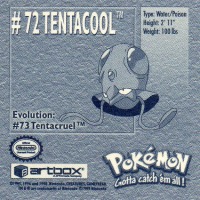 Sticker Nr. 72 Tentacool/Tentacha 2