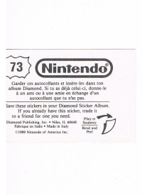 Sticker Nr. 73 Nintendo / Diamond 1989 2