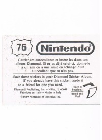Sticker No. 76 Nintendo / Diamond 1989 2