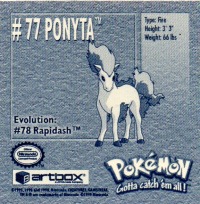 Sticker No. 77 Ponyta/Ponita 2