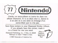 Sticker No. 77 Nintendo / Diamond 1989 2