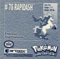 Sticker Nr. 78 Rapidash/Gallopa 2