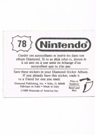 Sticker Nr. 78 Nintendo / Diamond 1989 2