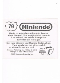 Sticker No. 79 Nintendo / Diamond 1989 2