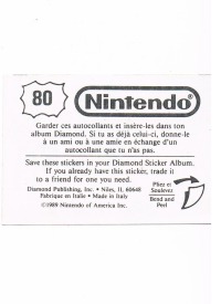 Sticker Nr. 80 Nintendo / Diamond 1989 2