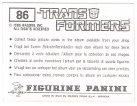Panini Sticker No. 86 2