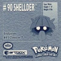 Sticker No. 90 Shellder/Muschas 2