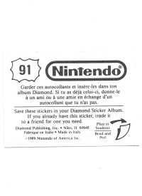 Sticker No. 91 Nintendo / Diamond 1989 2